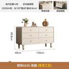 Dresser, chest, storage cabinet, integrated solid wood simple dressing table, cream wind bedroom corner retractable dressing