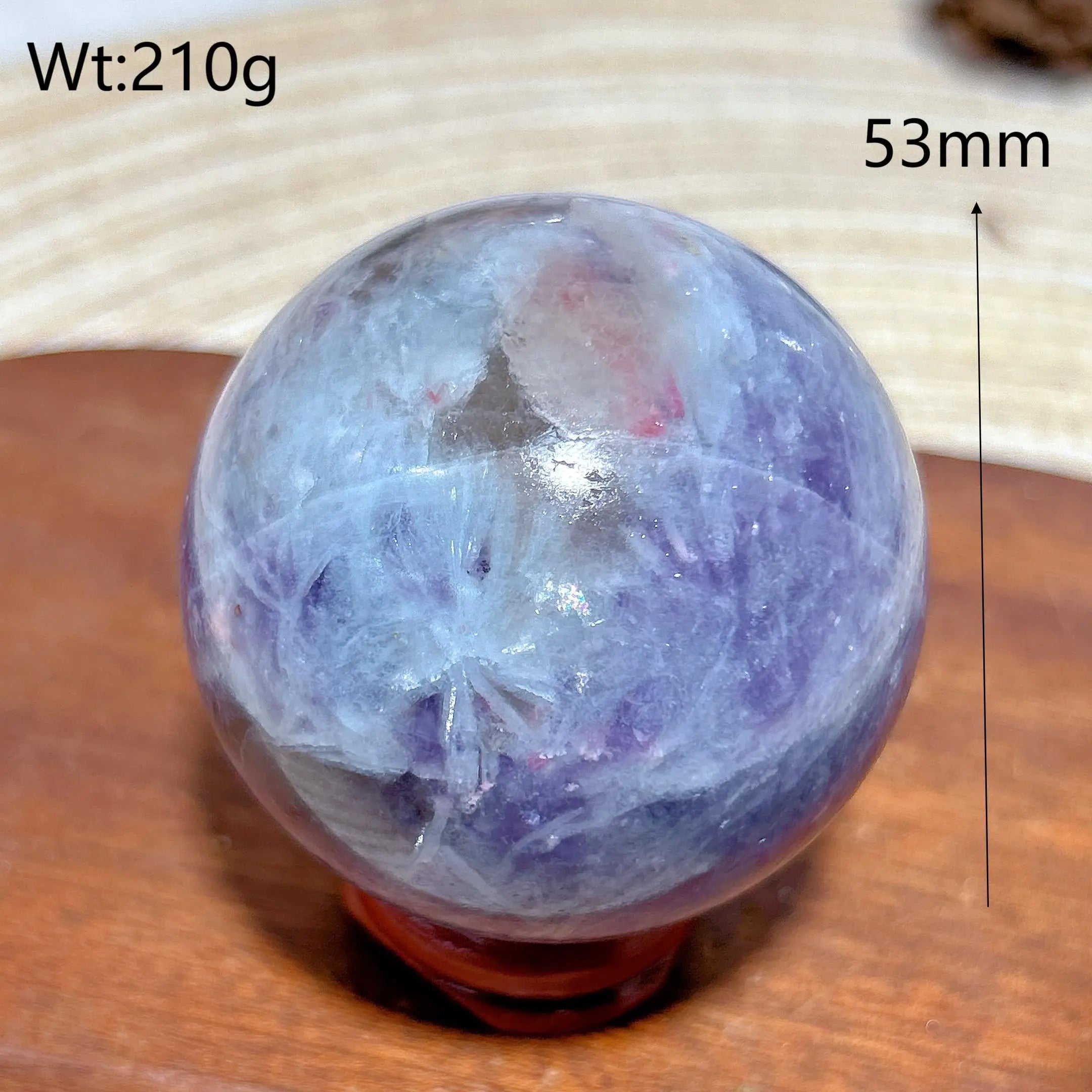 Healing Natural Crystals Unicorn Stone Pink Tourmaline Sphere Polished Gemstones Ball Home Decorations Room Decor Gift