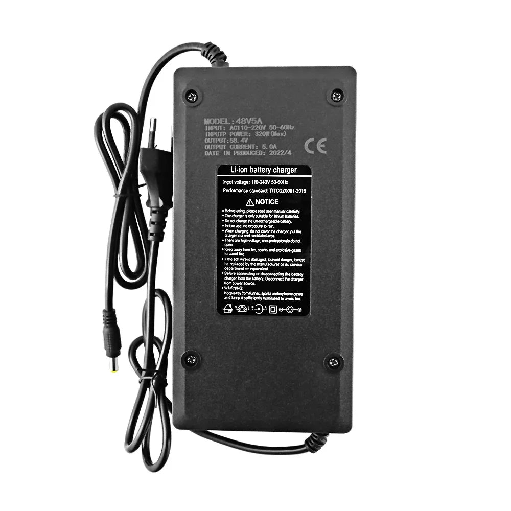 LiitoKala 16S-58.4V5A LiFePO4 Charger Smart Suitable For 16s 51.2V Outdoor LiFePO4 Battery Electric Car Safe And Stable 58.4v 5a