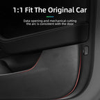 For Tesla Model Y Model 3 2018-2023 2024 Car door anti kick pad Anti dirt leather stickers door protection Interior accessories