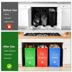 Kitchen Trash Can Waste Sorting for Indoor and Outdoor Training Paper Plastic and Glass Storage Bottle Collection Container