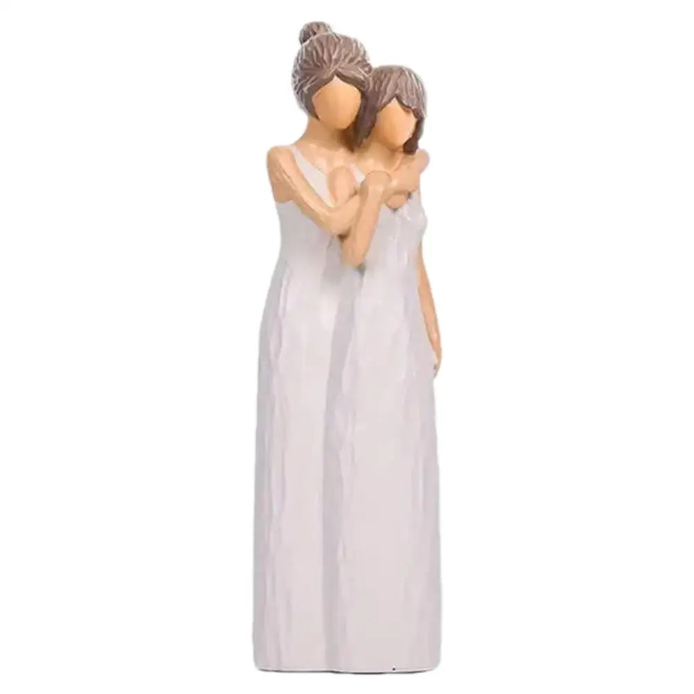 Standing Mother Hugging Daughter Statue Meaningful Family Moments Desktop Ornaments Memorial Gifts Daughter Gift from Mom