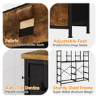Dresser for Bedroom with 12 Drawer & Chests of Drawers for Hallway, Entryway, Storage Organizer Unit with Fabric Easy Pull Handl
