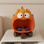 Cute Key Tray Flame Entryway Candy Dish Creative Key Holder Bowl Decorative Key Tray Novelty Desk Figurines Table Ornament