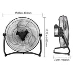VEVOR Floor Fans 3 Speeds High Velocity Heavy Duty Industrial Fan 4800