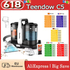 Teendow C5 Carpet Cleaner Vacuum 11KPa Powerful Suction 450W Brush motor ≤80dB Low Noise 1500ml Large Water Tank Capacity