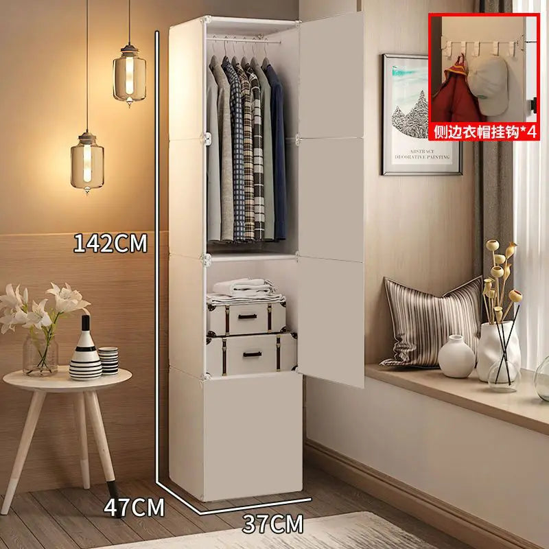 Storage Organizer Closet Partitions Cupboard Bedroom Clothes Wardrobe Shelf Foldable Living Room Guarda Roupa Salon Furniture