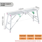 Folding telescopic stool single and double support scaffold hot dip galvanized folding footstool
