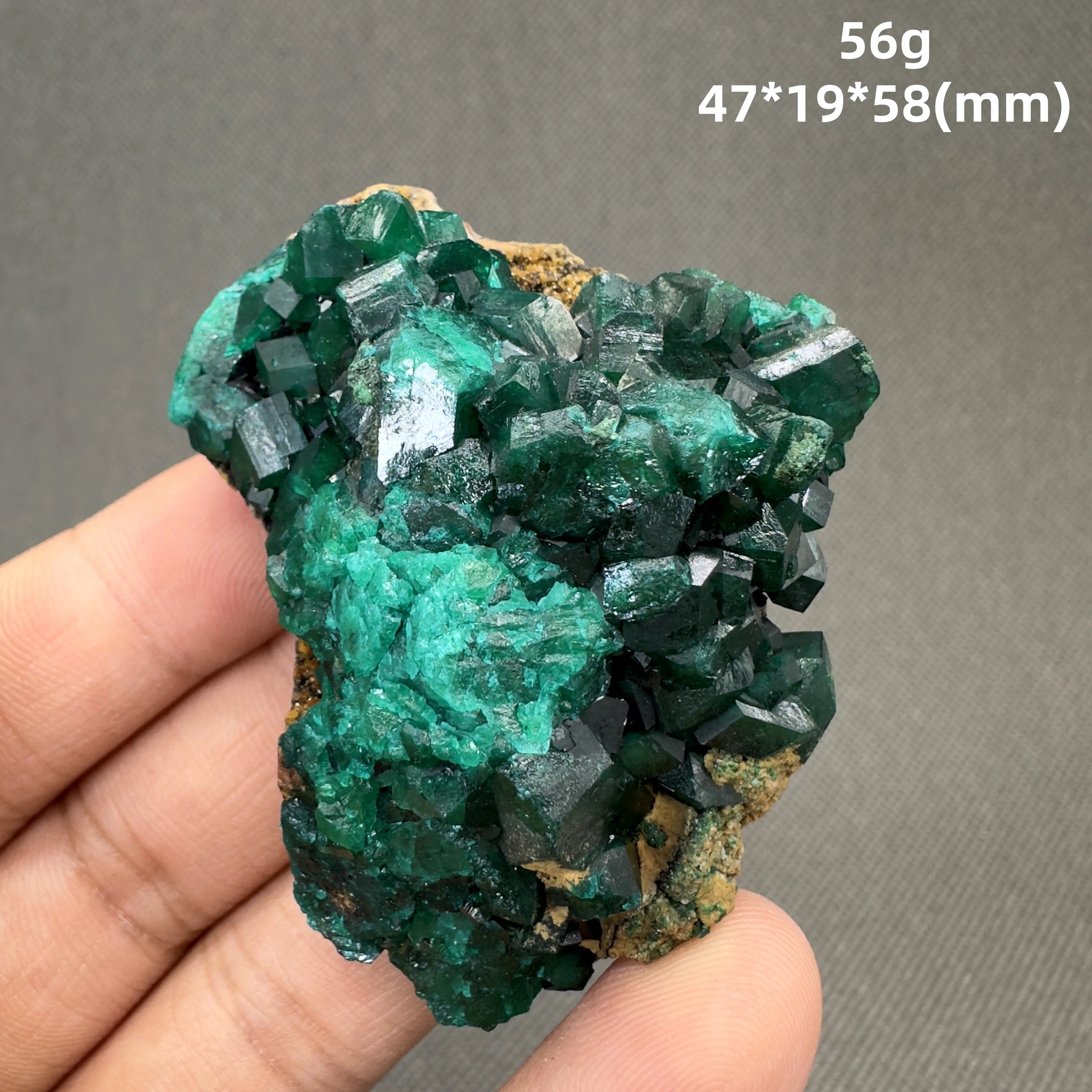 Natural Congo green Dioptase Mineral specimen + healing quartz crystals and stones rock gemstone