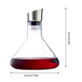 Wine Decanter Built-in Aerator Pourer Wine Carafe Red Wine Decanter Hand-blown Crystal Glass Wine Hand-Held Aerator 1500ML