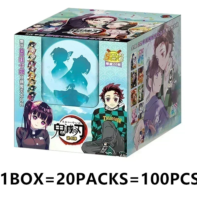 Douqu Original Demon Slayer English Version Trading Card Full Series Anime Collection Card Board Game Children's Toys Gift