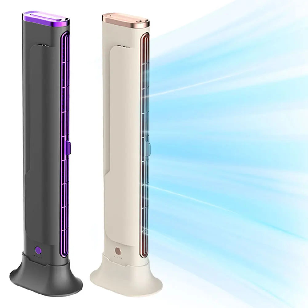 Bladeless Fan Adjustable Vents Air Condition Fan 3 Speed Quiet Desktop