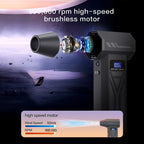 Turbo Jet Blower 9900000RPM 4-Gear Adjustment Portable Air Blower LED Lighting Battery Display Cordless Compressed Air Duster