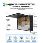 Stainless Steel Outdoor Kitchen Island with LED Lighting and Sink for Patio Garden Poolside BBQ Grill Cabinet with Drawers