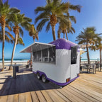 Mobile Food Truck Fast Food Kiosk Shipping Container Trailer with Full Kitchen Equipment Installation for Catering Business