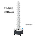 Hidroponia Garden Vertical Tower 14 Layer 70 Holes Torre Idroponica Verticale Hydroponics Growing System