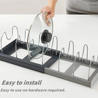 Compartments Pot and Pan Organizer Kitchen Cabinet Pantry Baking  for Cutting Boards/Plates/Baking Utensils