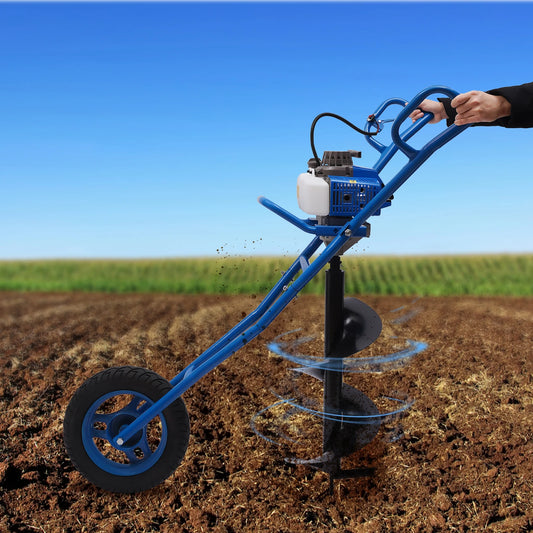63CC 2.2KW Gasoline Earth Auger | Heavy Duty Hand Push Post Hole Digger