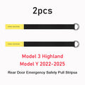 For Tesla Model 3 Highland Model Y 2024 2025 Rear Door Mechanical Switch Handle Emergency Puller Button Rope Car Accessories