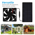 Small Solar Exhaust Fan Mini Cooling Fan Solar Powered Fan Wit Outdoor