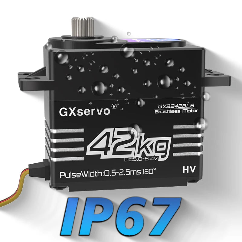 GXservo QY3242BLS 42KG Brushless Motor 180 Degree Metal Gear Digital Servo for RC 1/8 1/10 1/12 crawler car