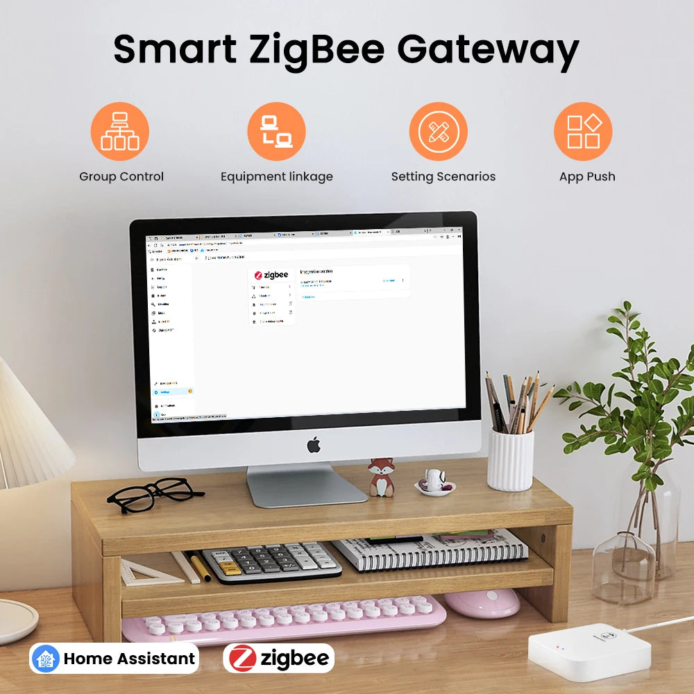 AVATTO ZigBee 3.0 Smart Dongle Gateway Hub ，Smart Home Automation Wireless Bridge Support Tasmota ZigBee2MQTT Home Assistant