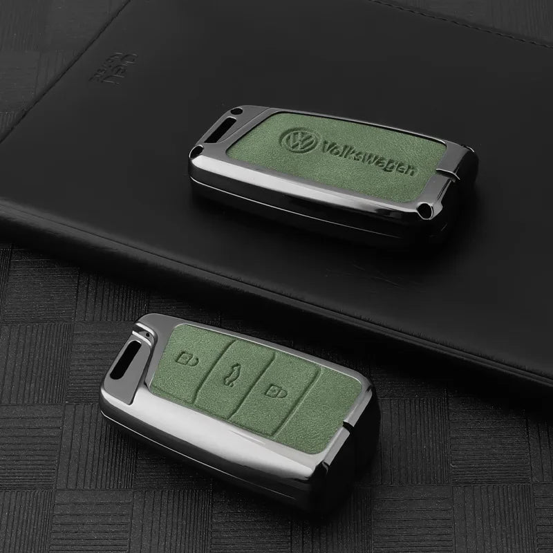 Vw Golf 5 6 Polo Passat B6 B7 Cc Skoda Jetta Universal Car Key Case Luxury Leather Key Cover Durable Secure Car Holder