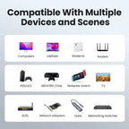 Rj45 Cat 8 Ethernet Cable Flat Cat8 Network Cable LAN Internet 40Gbps 2000Mhz For Router Ps4 PC Laptop 0.5m - 5m 10m 15m 20m 30m
