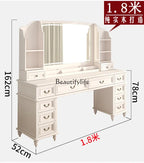 FG11All solid wood custom American light luxury led storage rack dresser large