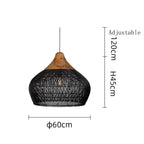 Chinese Retro Handmade Rattan Pendant Light Living Room Hot Pot Restaurant Homestay Zen Decoration Pendant Light
