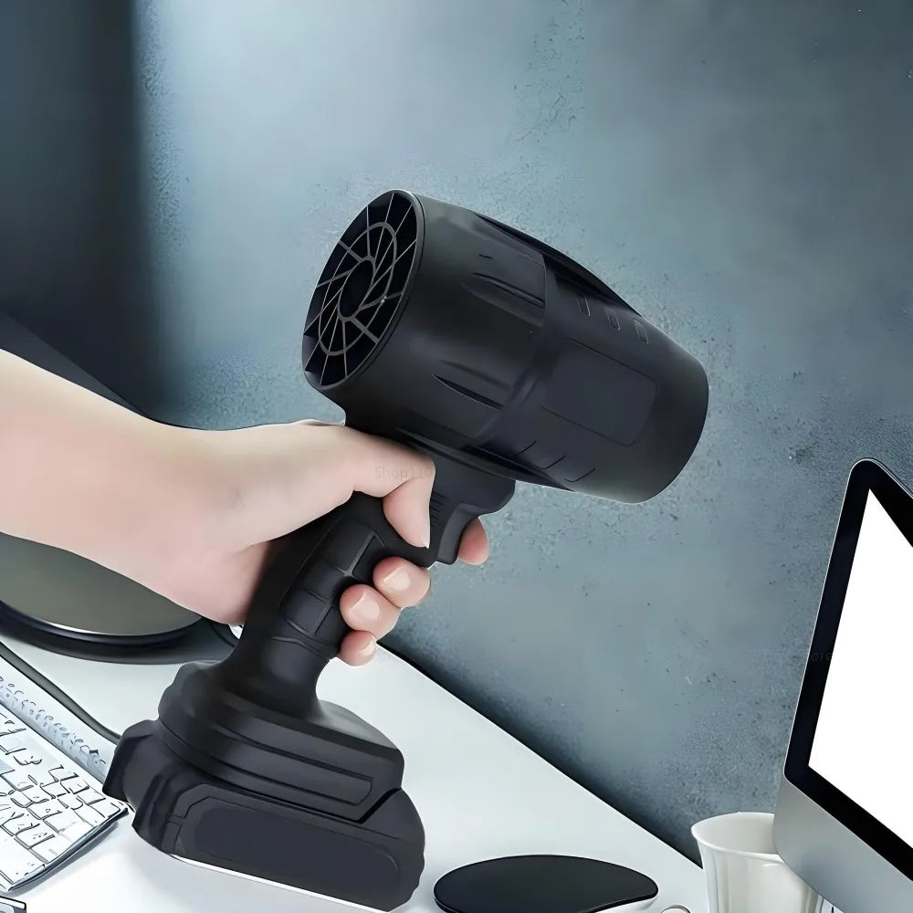 Violent Hair Dryer Turbine Fan for Cleaning Fallen Leaves, Computer Dust, Snow and Sand. Powerful Electric Blower (No Battery)