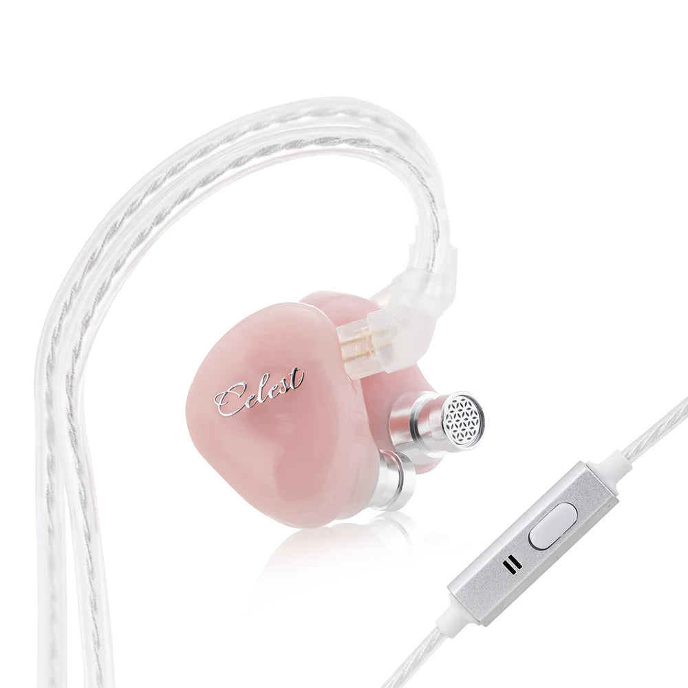 Celest Rue In Ear Earphones 6mm Micro Dynamic Driver Headphone For Gifts Earbuds Hifi Audio Music Headset Cable IEMs