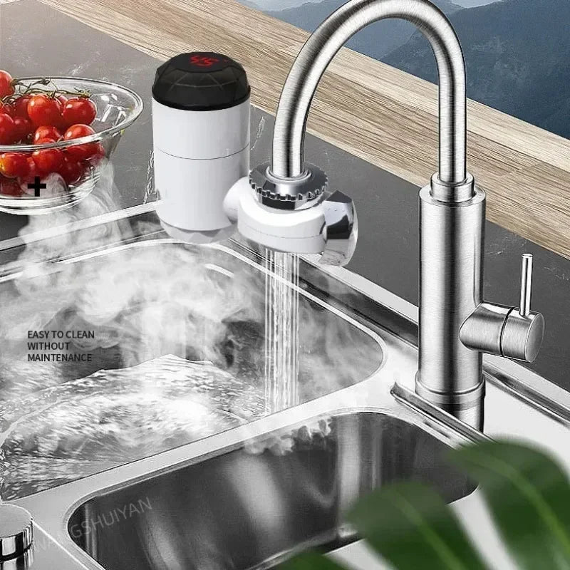 Electric Kitchen Water Heater Tap Instant Hot Water Faucet Heater Cold Heating Faucet Tankless Instantaneous Water Heater