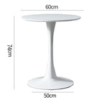 White Tulip Dining Table Balcony Rental Household Small Round Table Tea Table Bedroom Bedside Modern