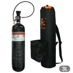 TUXING 4500Psi 300Bar 3L Carbon Fiber Cylinder with High Pressure Charging Regulator Valve Protective Carrier Bag M18*1.5