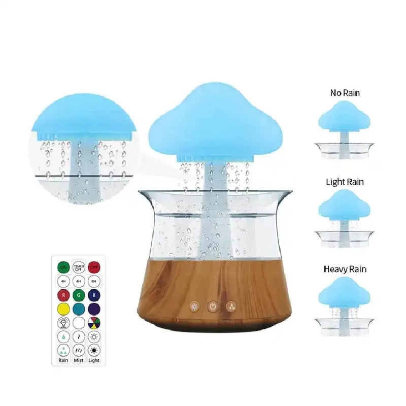 Rain Cloud Humidifier Aroma Diffuser With 7Colors Night Light Aromathe