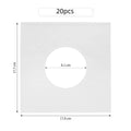 20/40Pcs 7 Inch Vinyl Record Protective Inner Sleeves ACID FREE White Kraft Paper Vinyl EP Container With Hole EP Storage Bags