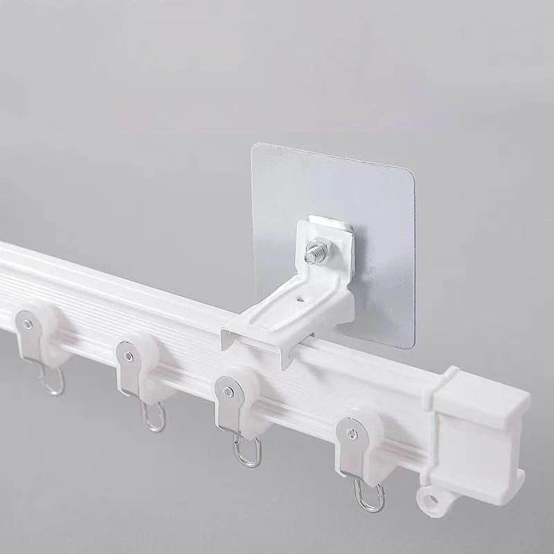 Non Punching Self-adhesive Curtain Track Flexible Bendable Wall Or Ceiling Installation Window Room Divider RV Curtain Track