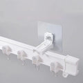 Non Punching Self-adhesive Curtain Track Flexible Bendable Wall Or Ceiling Installation Window Room Divider RV Curtain Track