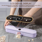 Electric Vacuum Sealer Food Preservation Plastic Bags Sealer Packaging Machine Wireless Sealing Machine Kitchen Household Tool