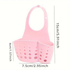 Kitchen Sink Sponge Drainer Storage Rack, Hanging Drain Basket, Bathroom Basin Organizer, Hanging Storage Hold Accessories