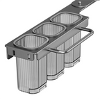 KYCOR-Wall-Mounted Multi-Functional Knife Holder - Folding Shelf For Kitchen, Includes Chopsticks Tube And Cutter Storage