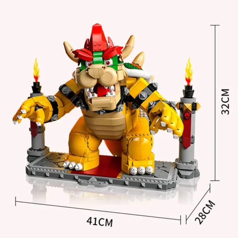 2807pcs Popular Games Super Mighty Bowser Boss Castle Showdown Model 71411-MOC Blocks Birthday Gifts