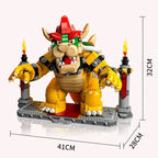 2807pcs Popular Games Super Mighty Bowser Boss Castle Showdown Model 71411-MOC Blocks Birthday Gifts