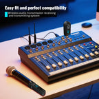 Microphone UHF Wireless Converter Dynamic Condenser Universal Recharge XLR Transmitter and Receiver for Mic Audio Mixer Guitar