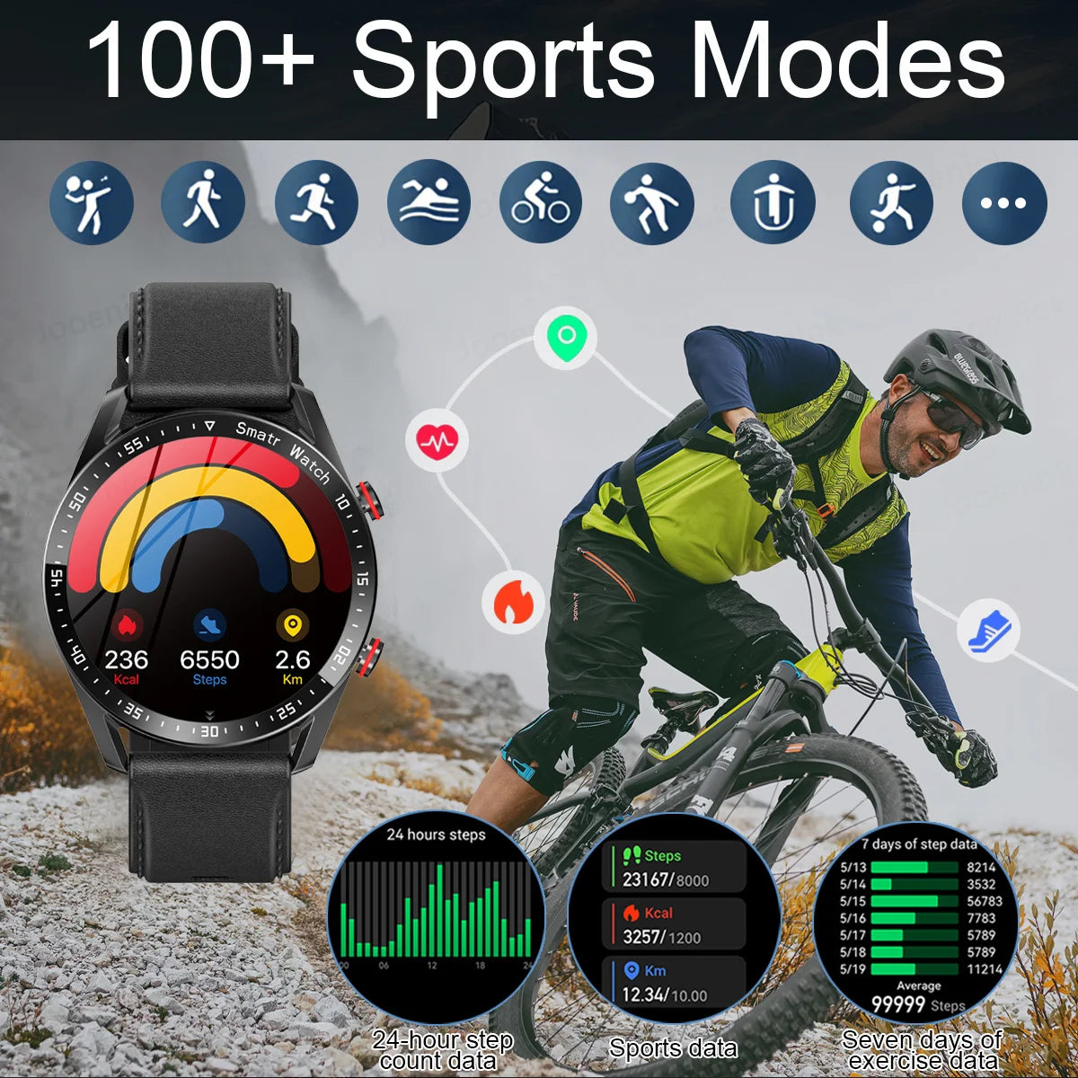 2026 New Classic Smart Watch Men Women ECG+PPG HD Screen Bluetooth Call GPS Tracker Heart Rate IP68 Waterproof Sports Smartwatch