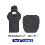 For BYD Atto 3 / Yuan Plus Tang Han Dolphin EV 2022 2023 2024 Seat Covers, Linen Cushion Breathable Pad Car Seat Mat Protector