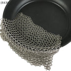 Kitchen Cleaning Ring Stainless Steel Cleaner Chainmail Scrubber Accessories Reusable Washing Net Cleaning Tool for Home[Q]Q@