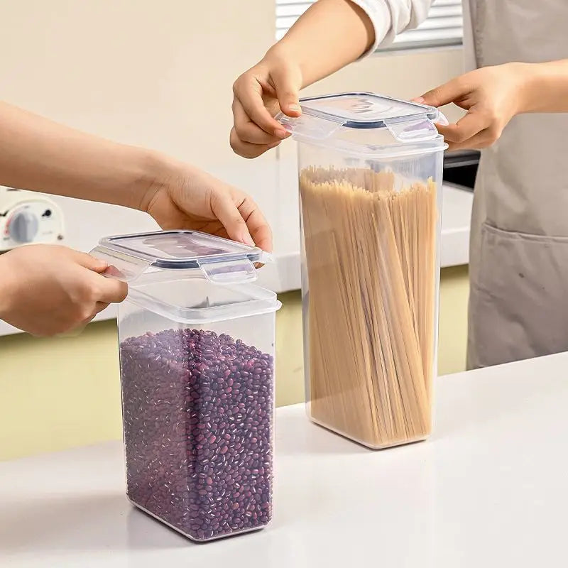 Kitchen Airtight Storage Jar Insect & Moisture Proof Container for Grains Flour Sugar Rice Other Dry Goods Food Storage Canister