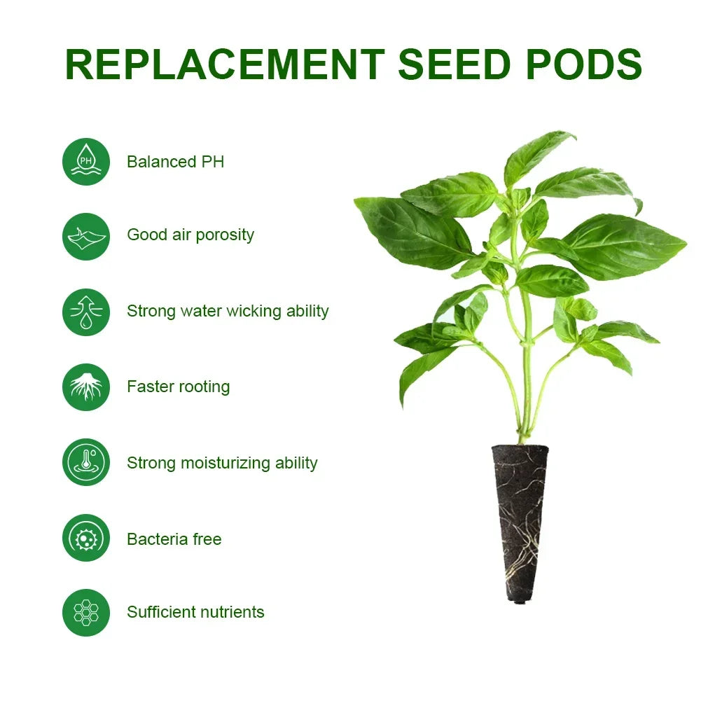 Hydroponic Supplement Seedling Pot Garden Planting Herb Germination Sponge Replacement Root Growing Sponge Supplemental Pod